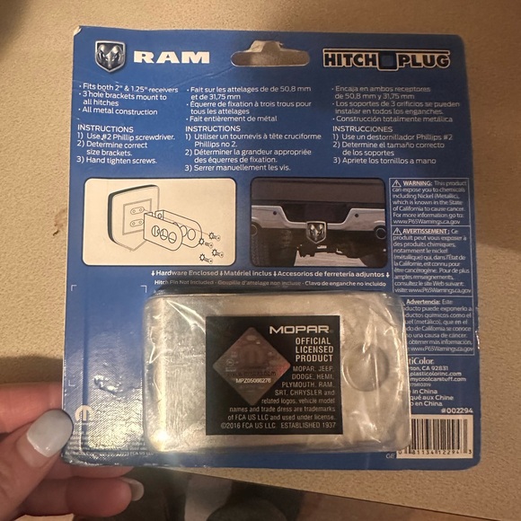 🎈Brand new Dodge Ram hitch receiver plug
Never taken out of the package. - Picture 2 of 2